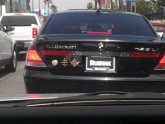 Freemasonry symbol on car