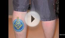 Freemasons tattoos with Masonic symbols ∴
